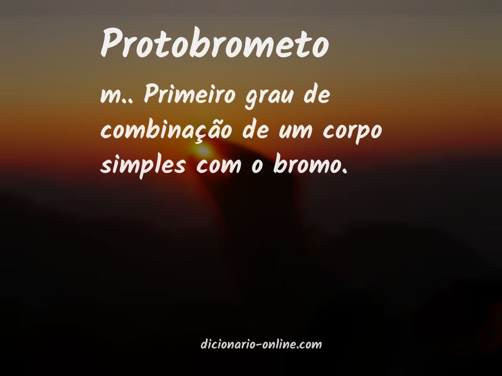 Significado de protobrometo