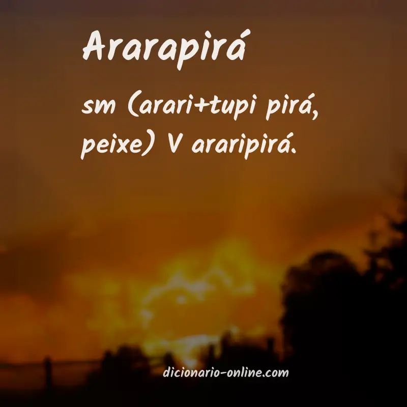 Significado de ararapirá