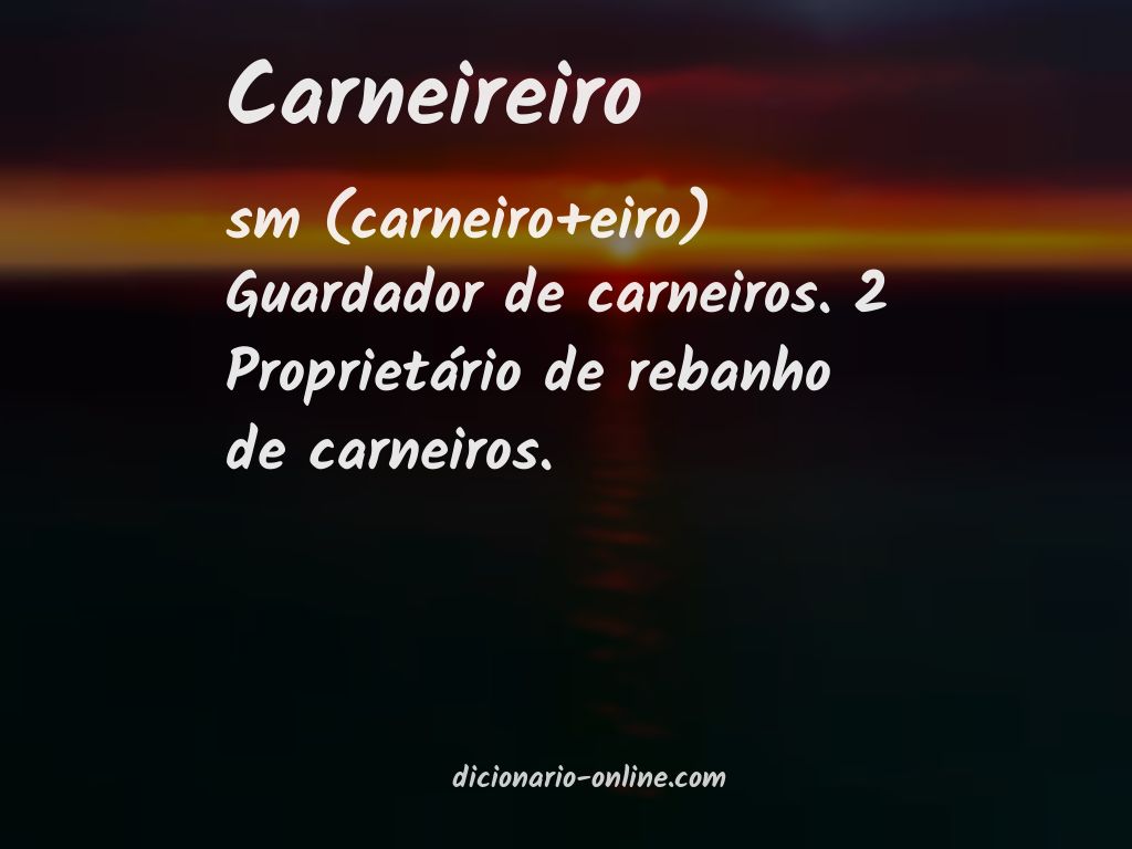 Significado de carneireiro