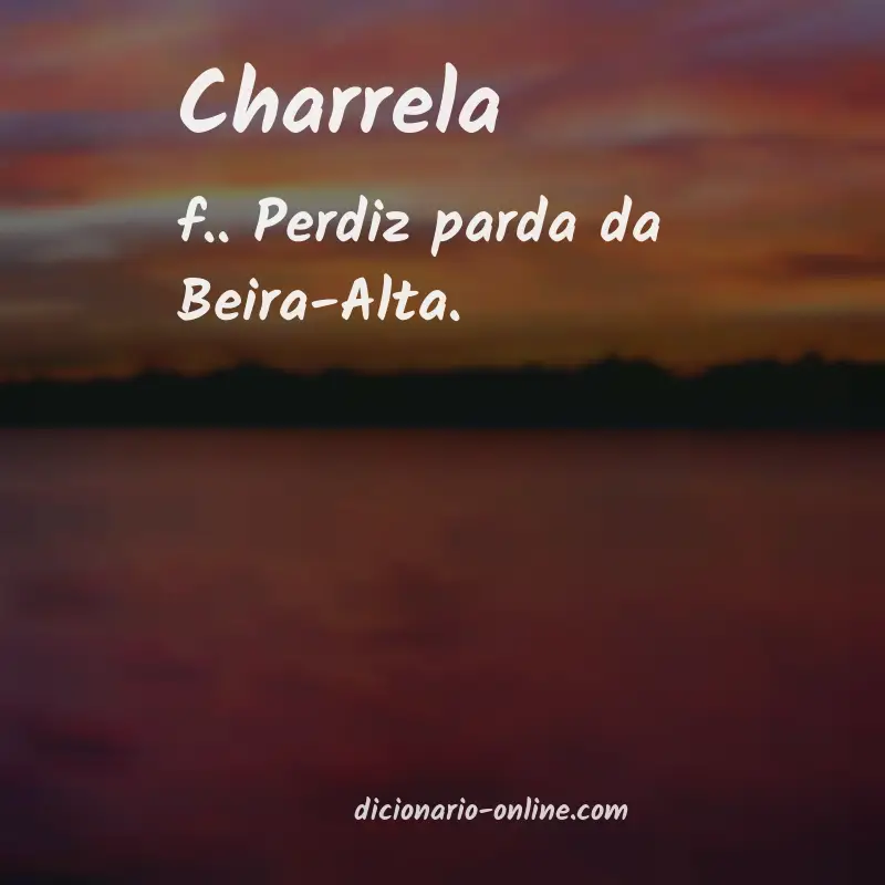 Significado de charrela