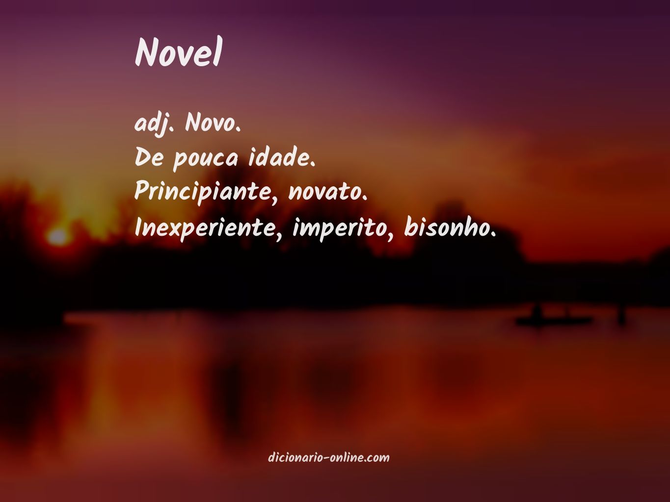 Significado de novel