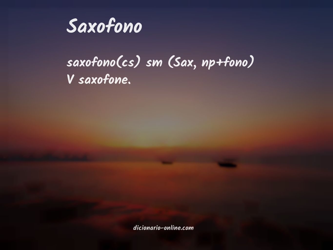 Significado de saxofono