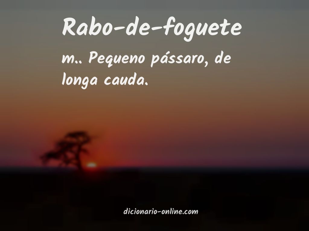 Significado de rabo-de-foguete