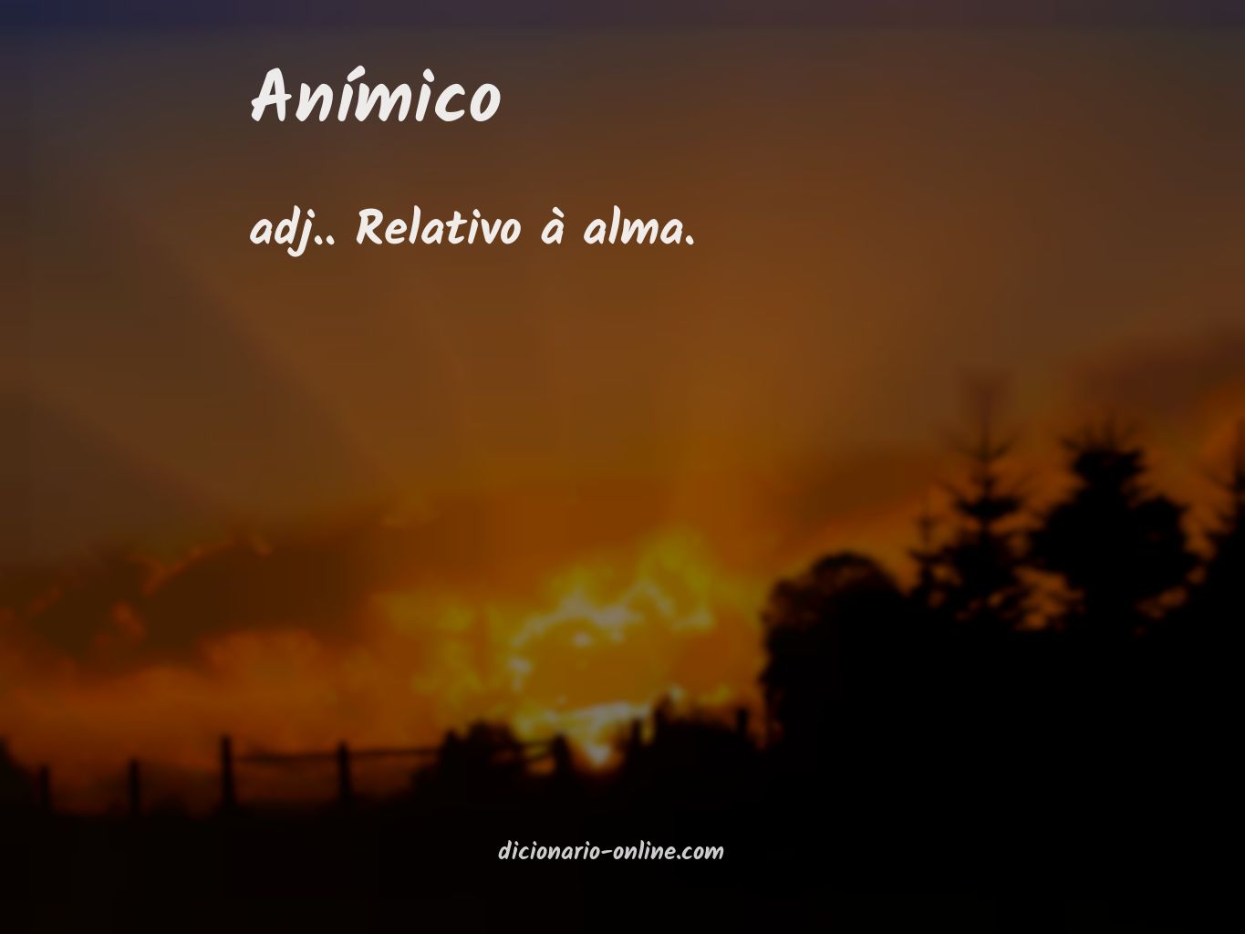 Significado de anímico