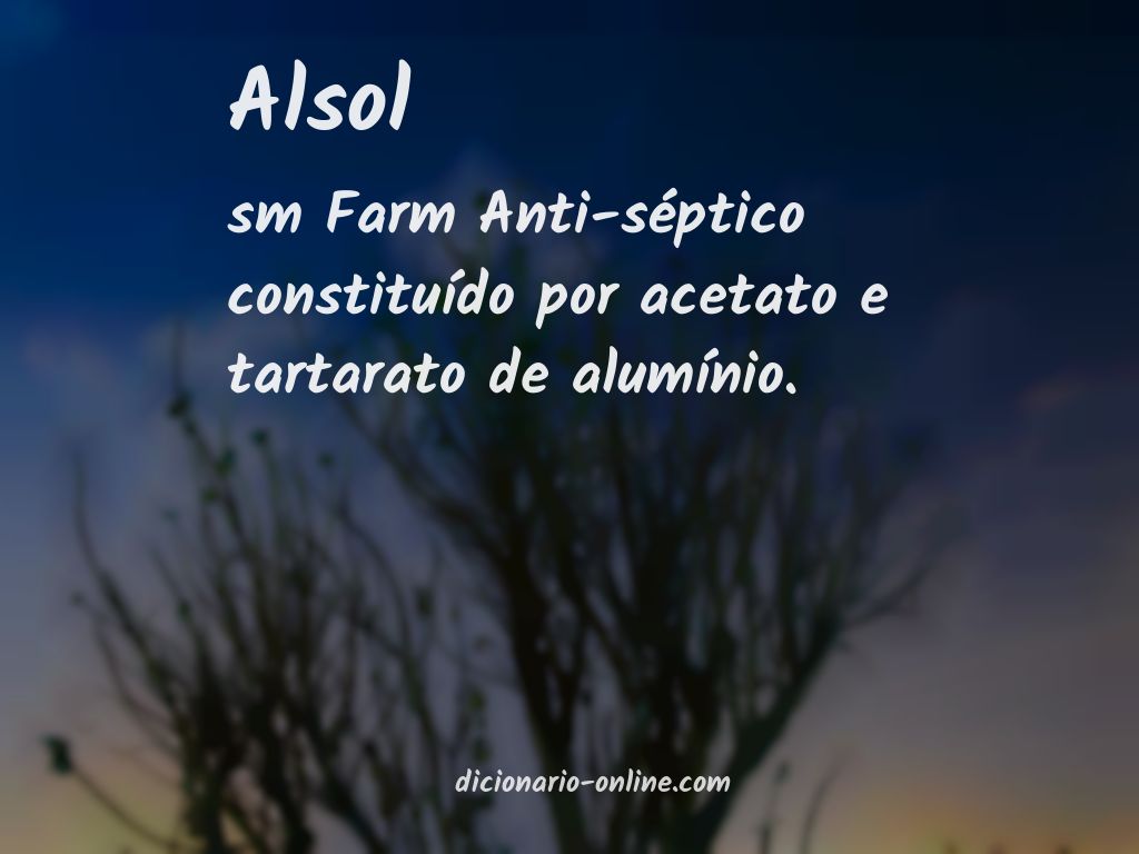 Significado de alsol