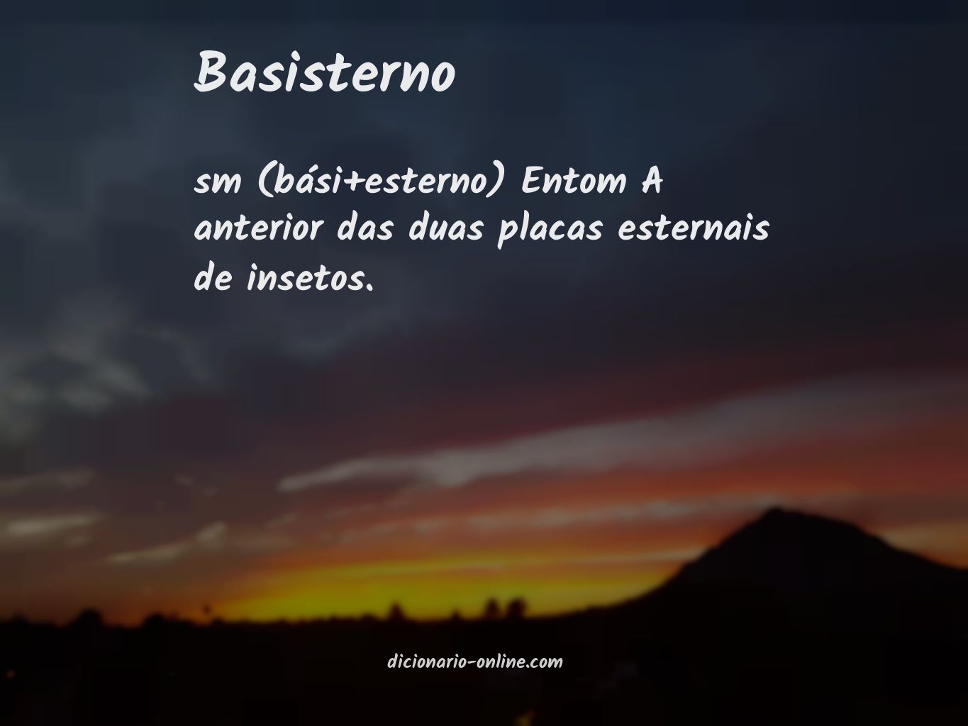 Significado de basisterno