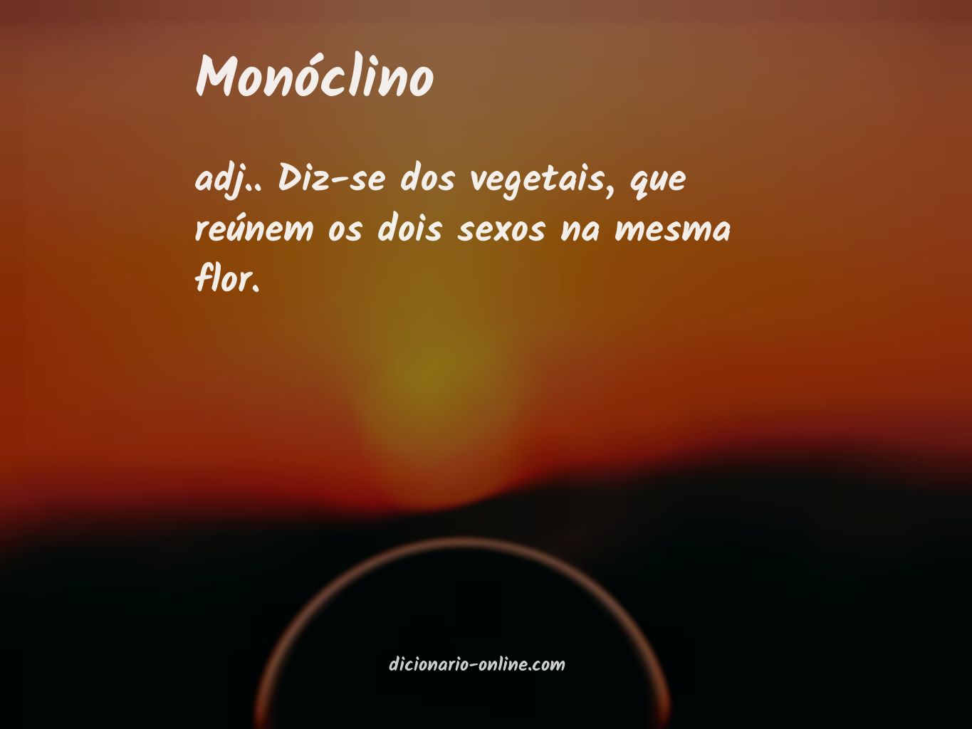 Significado de monóclino