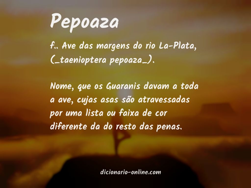 Significado de pepoaza