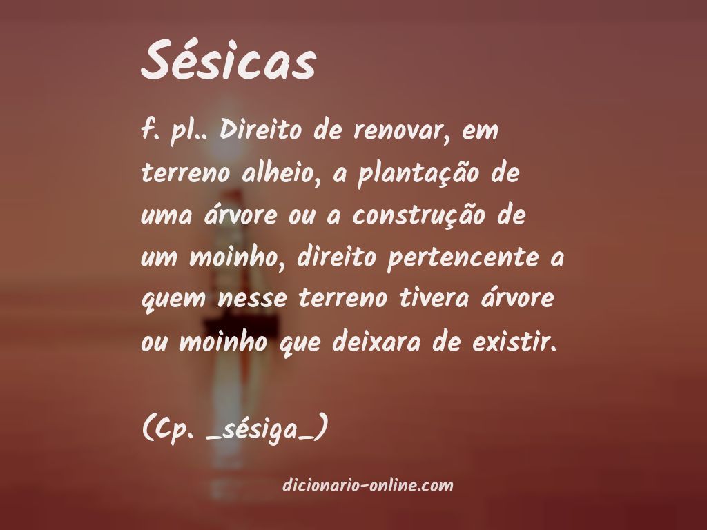 Significado de sésicas