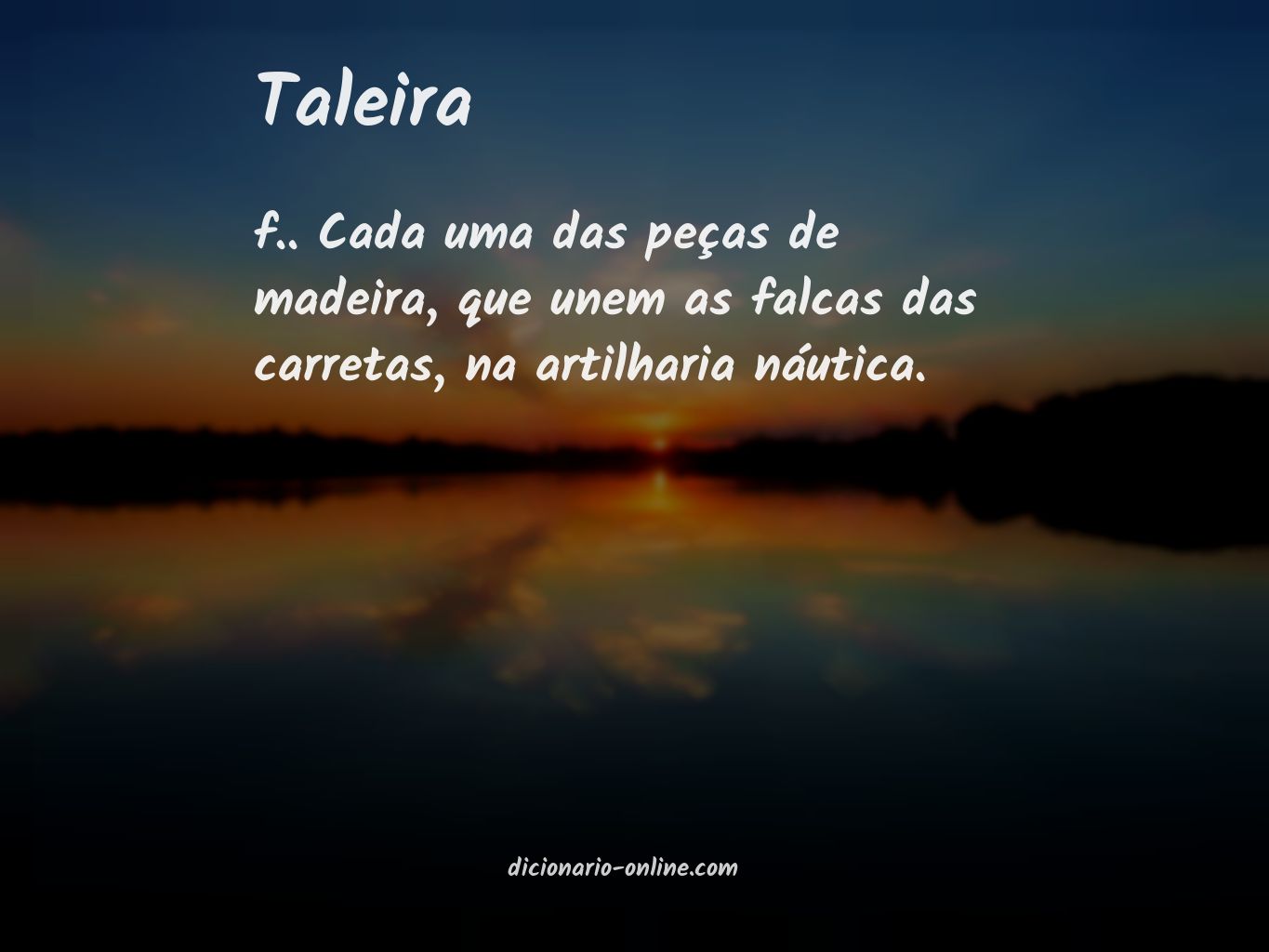 Significado de taleira