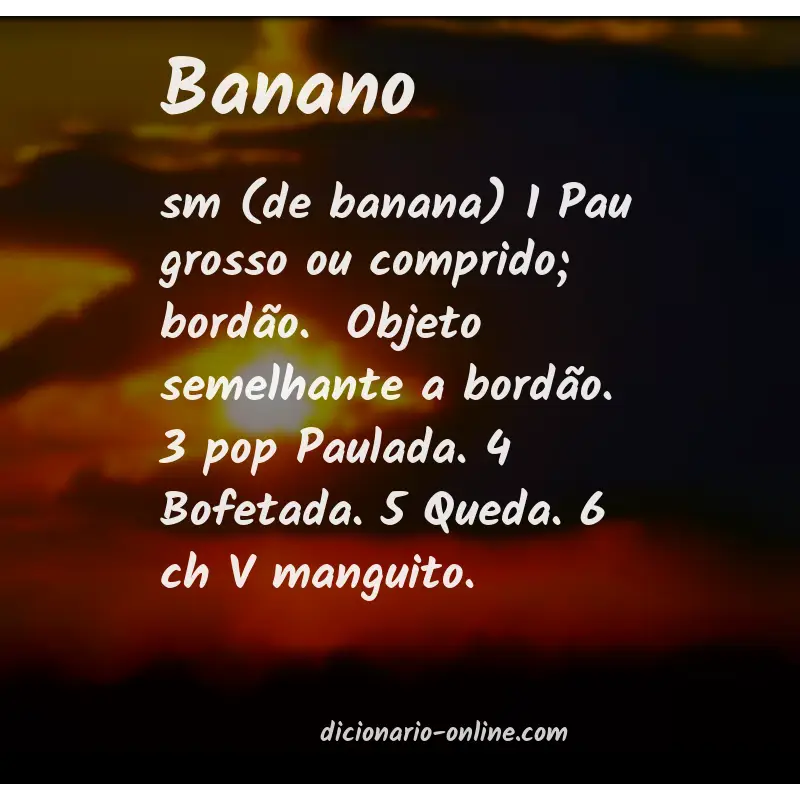 Significado de banano
