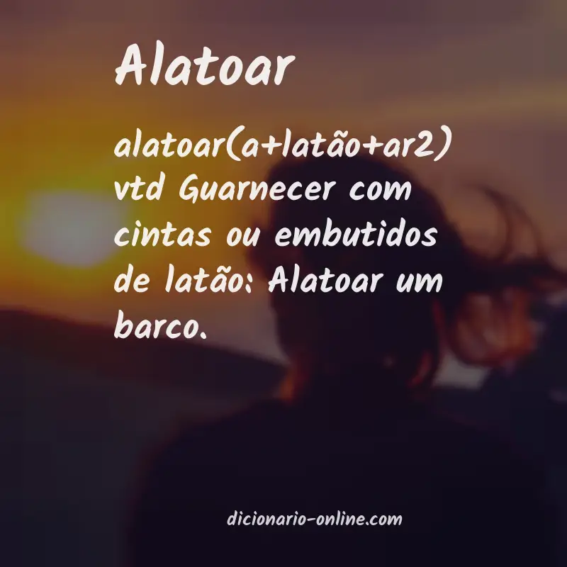 Significado de alatoar