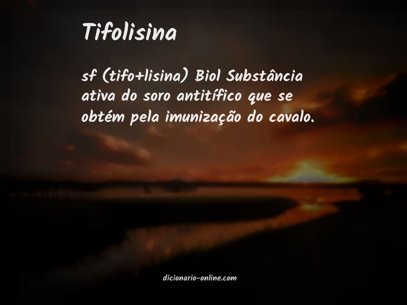Significado de tifolisina
