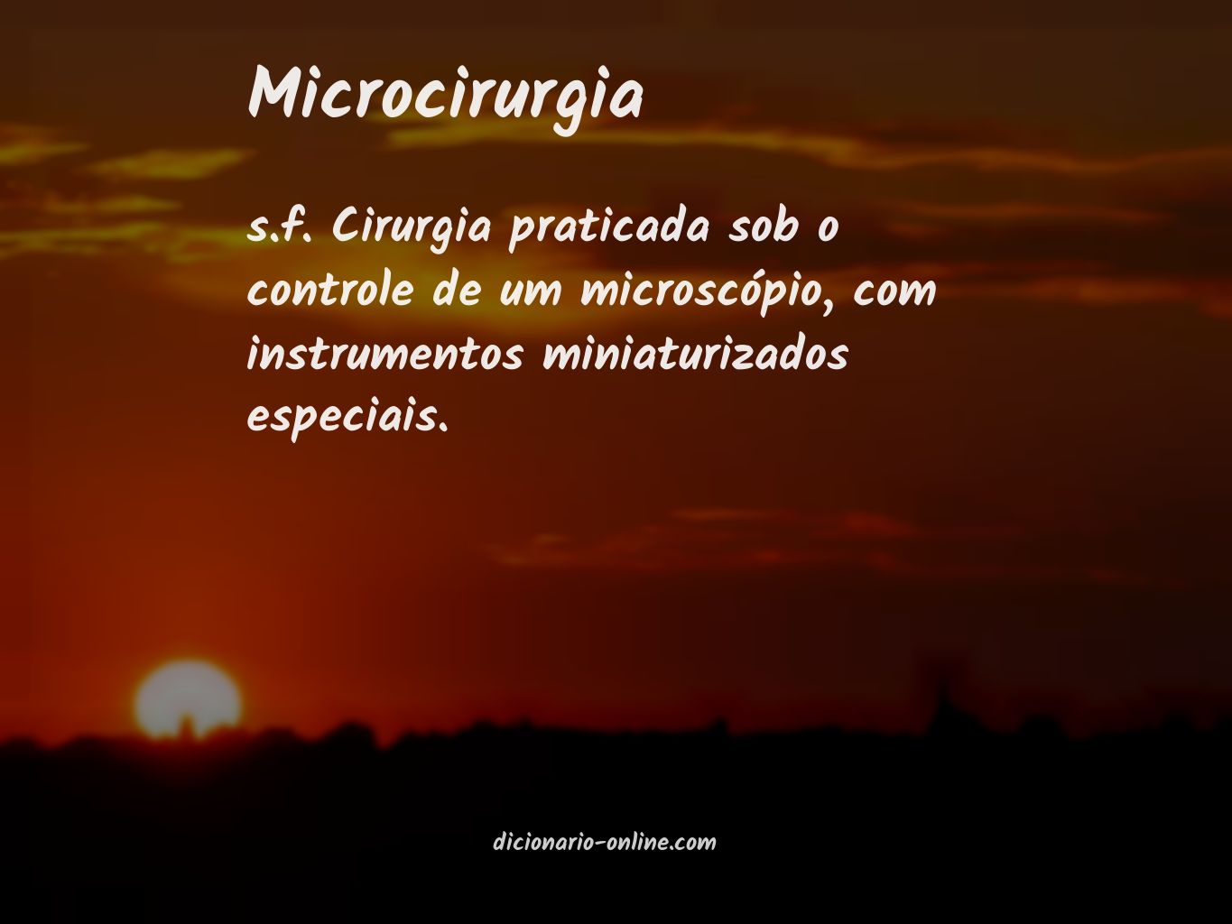 Significado de microcirurgia