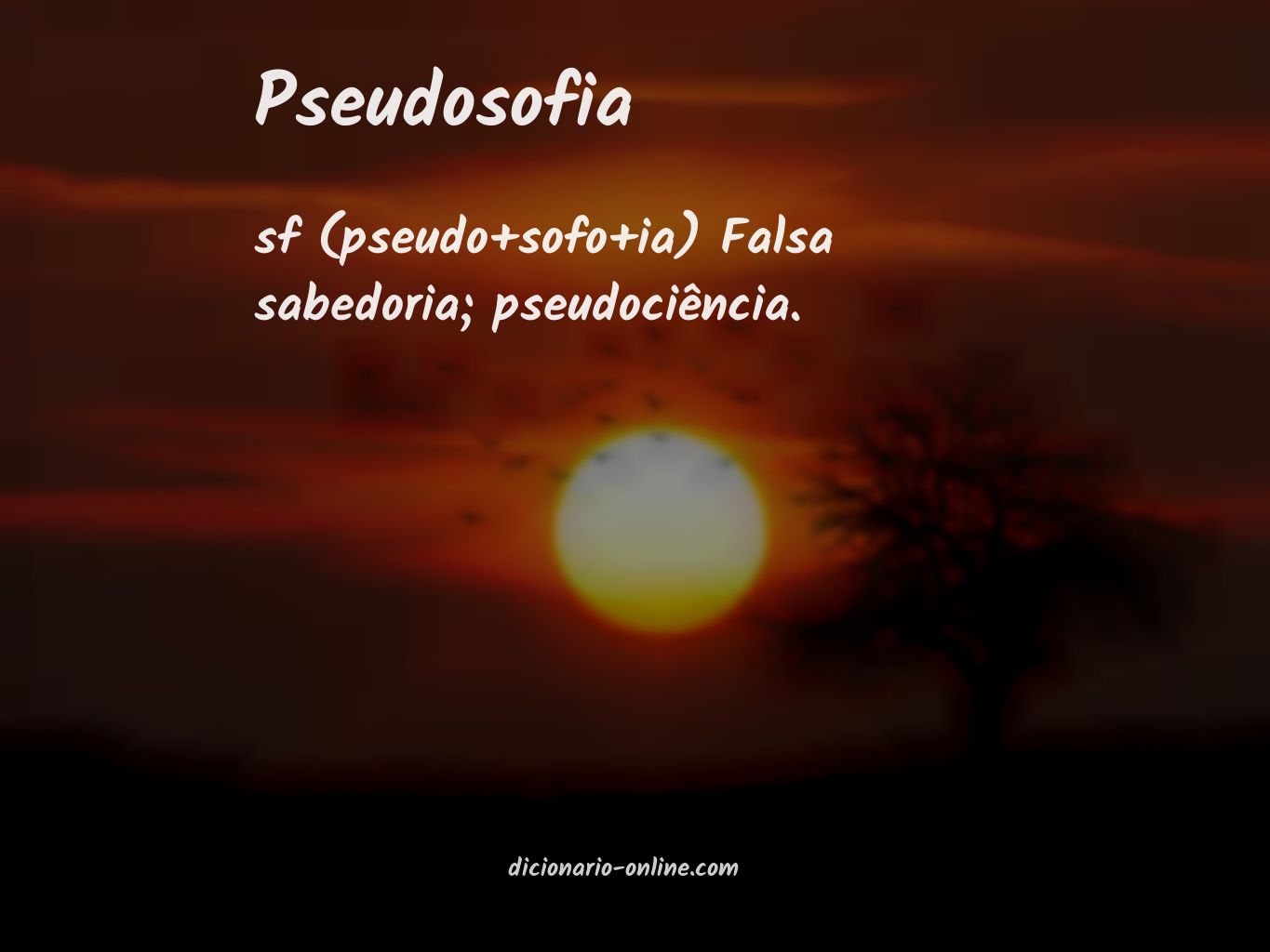 Significado de pseudosofia