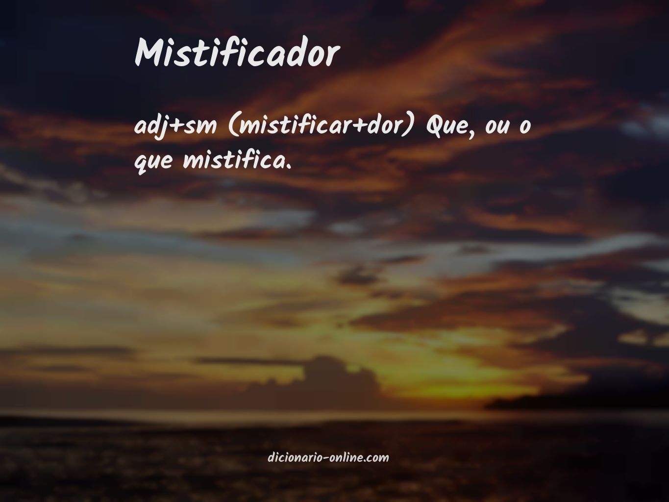 Significado de mistificador