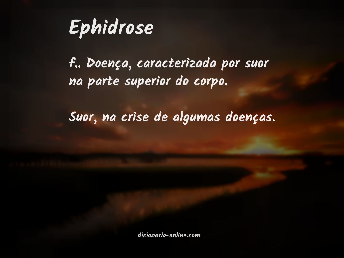 Significado de ephidrose