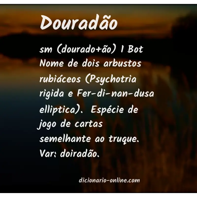 Significado de douradão