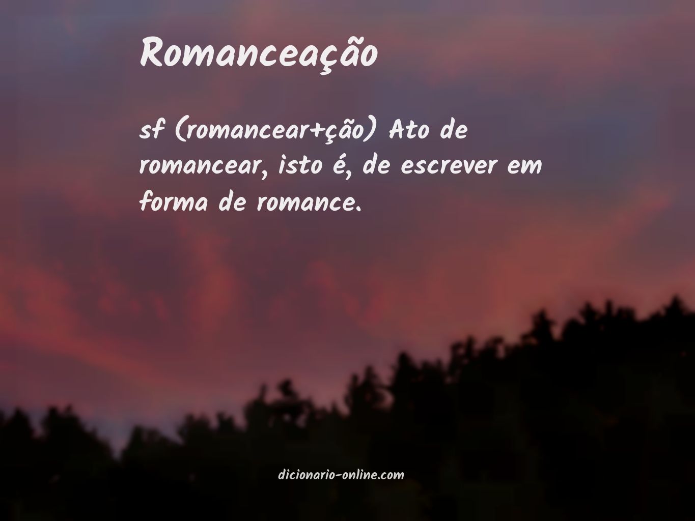 Significado de romanceação