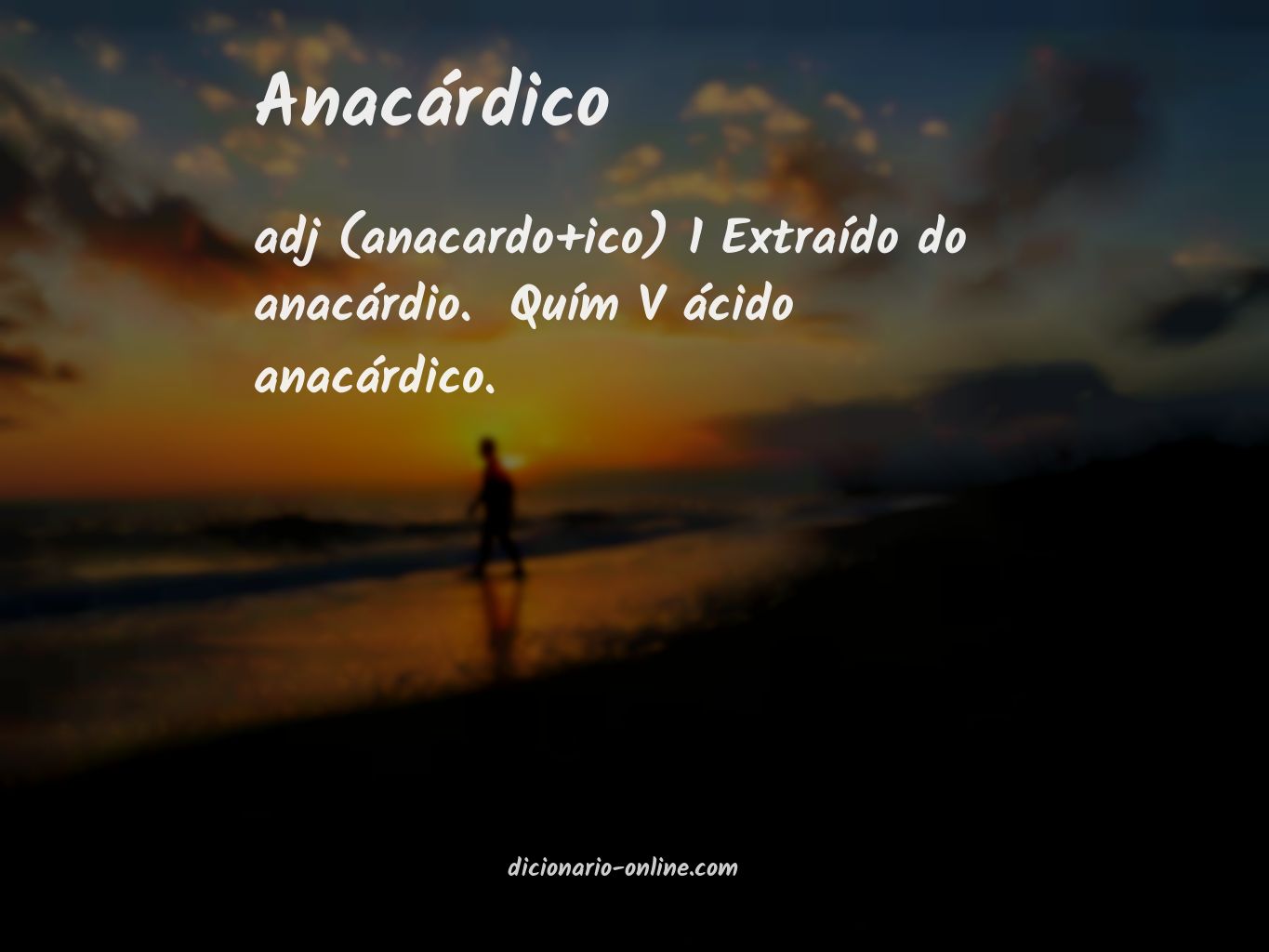 Significado de anacárdico