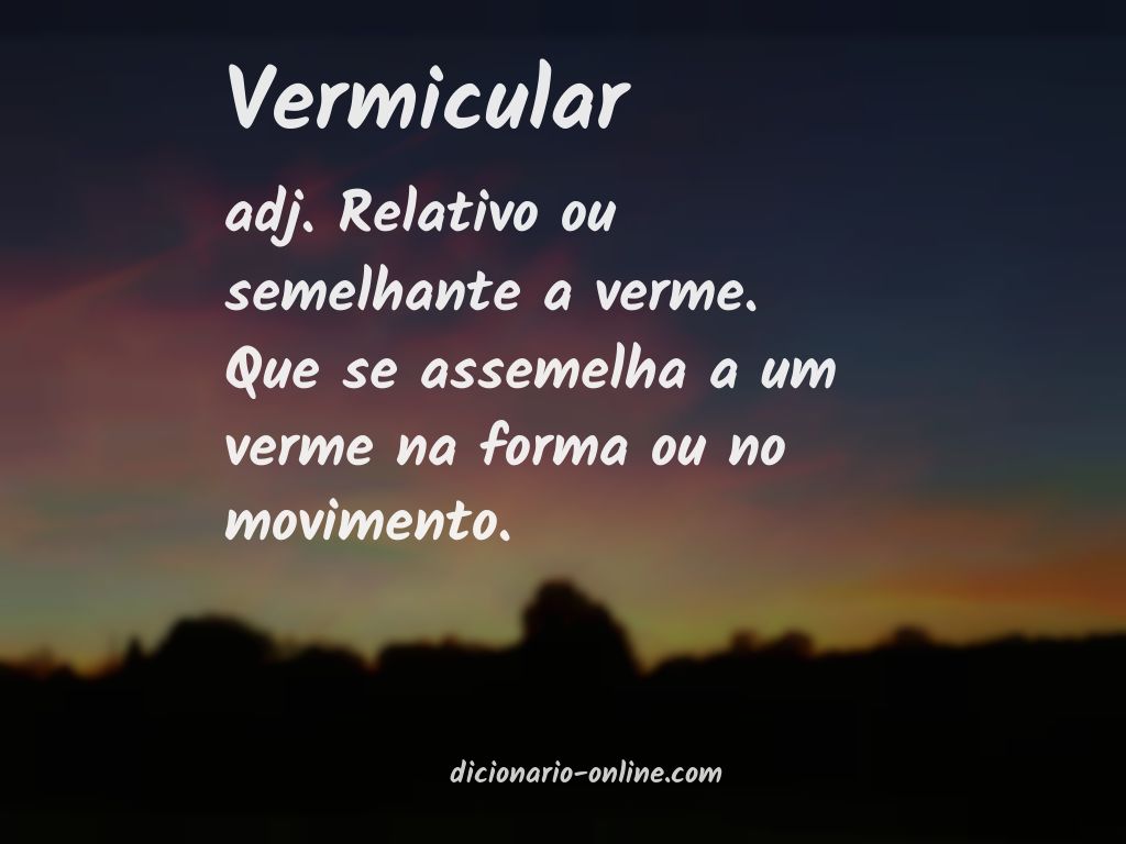 Significado de vermicular