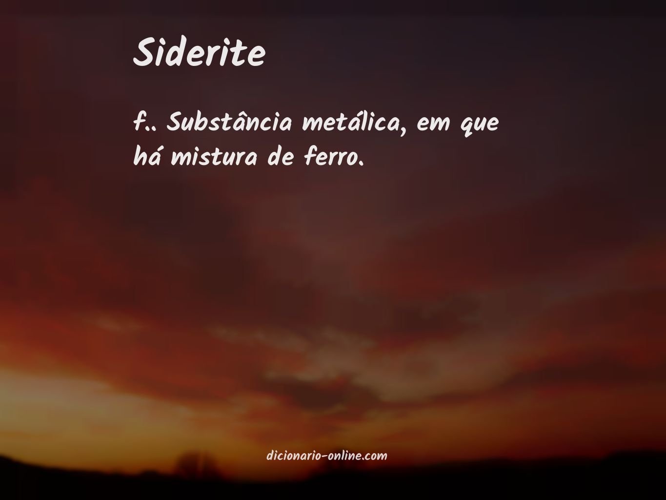 Significado de siderite