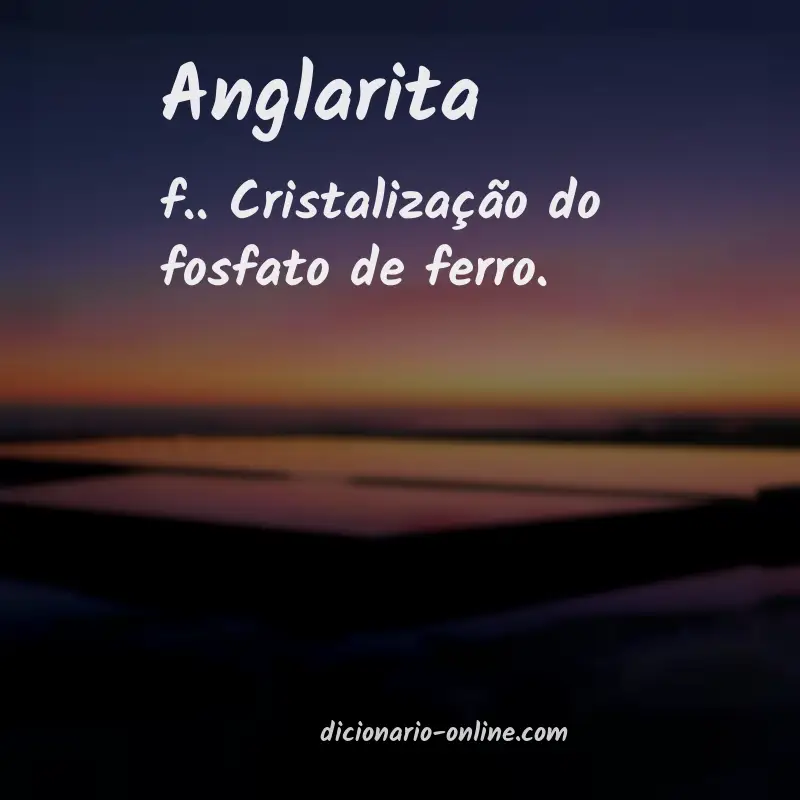 Significado de anglarita