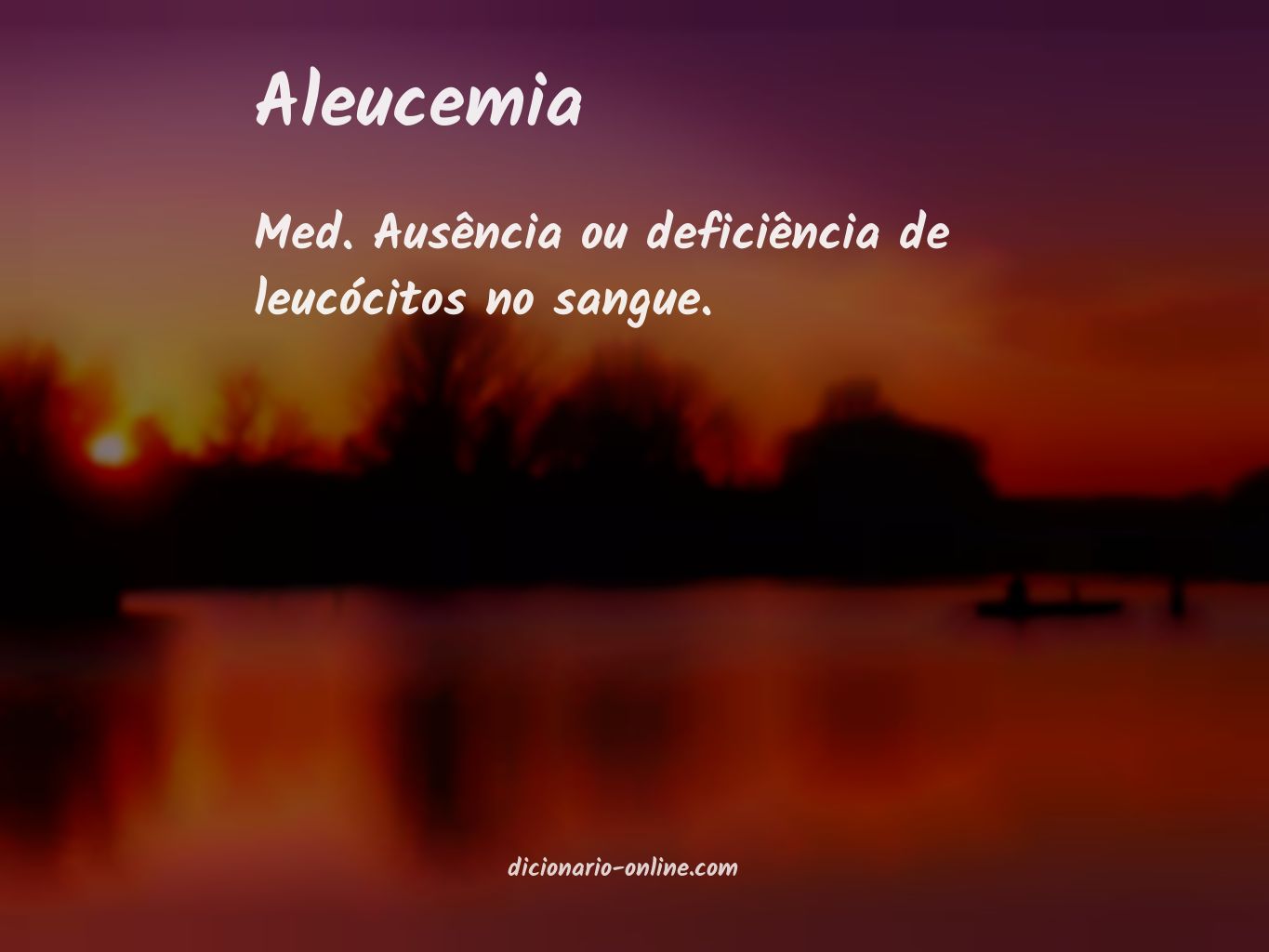 Significado de aleucemia