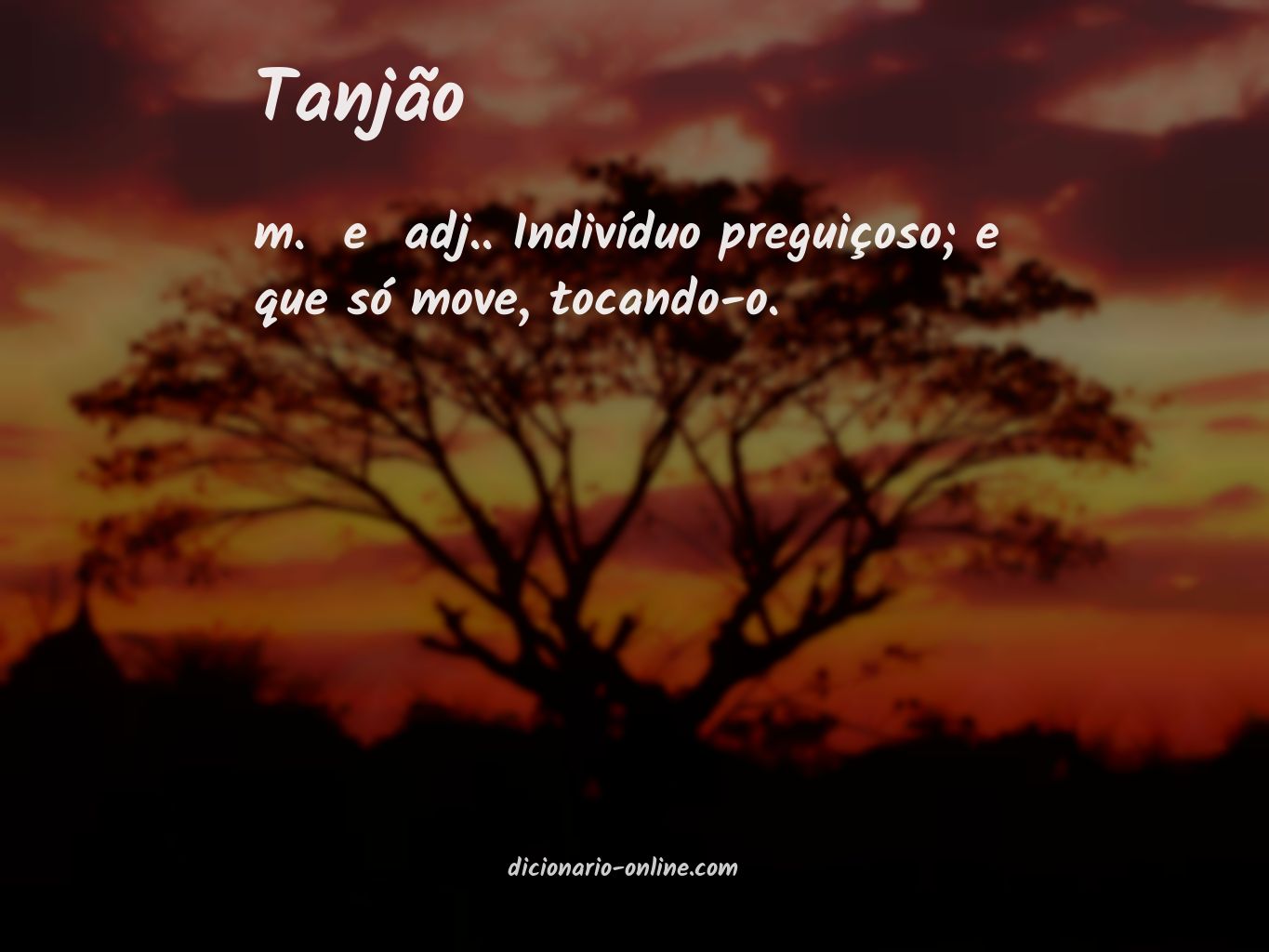 Significado de tanjão