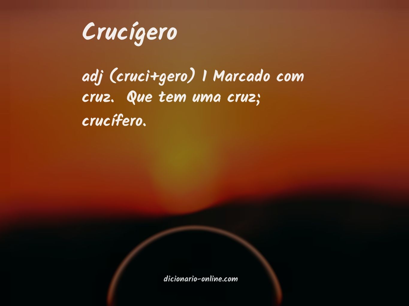 Significado de crucígero