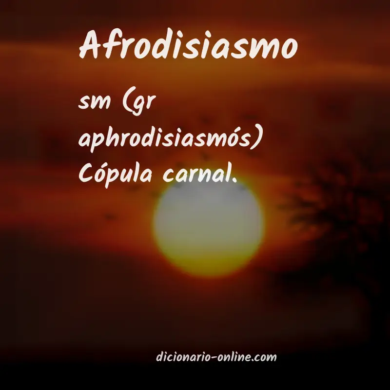 Significado de afrodisiasmo