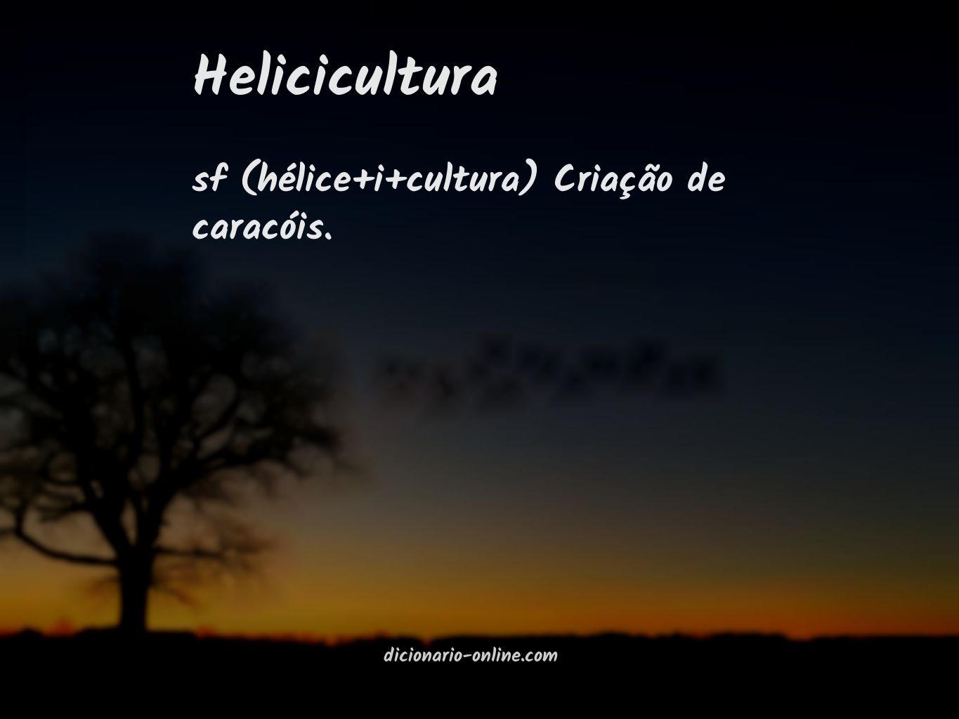 Significado de helicicultura