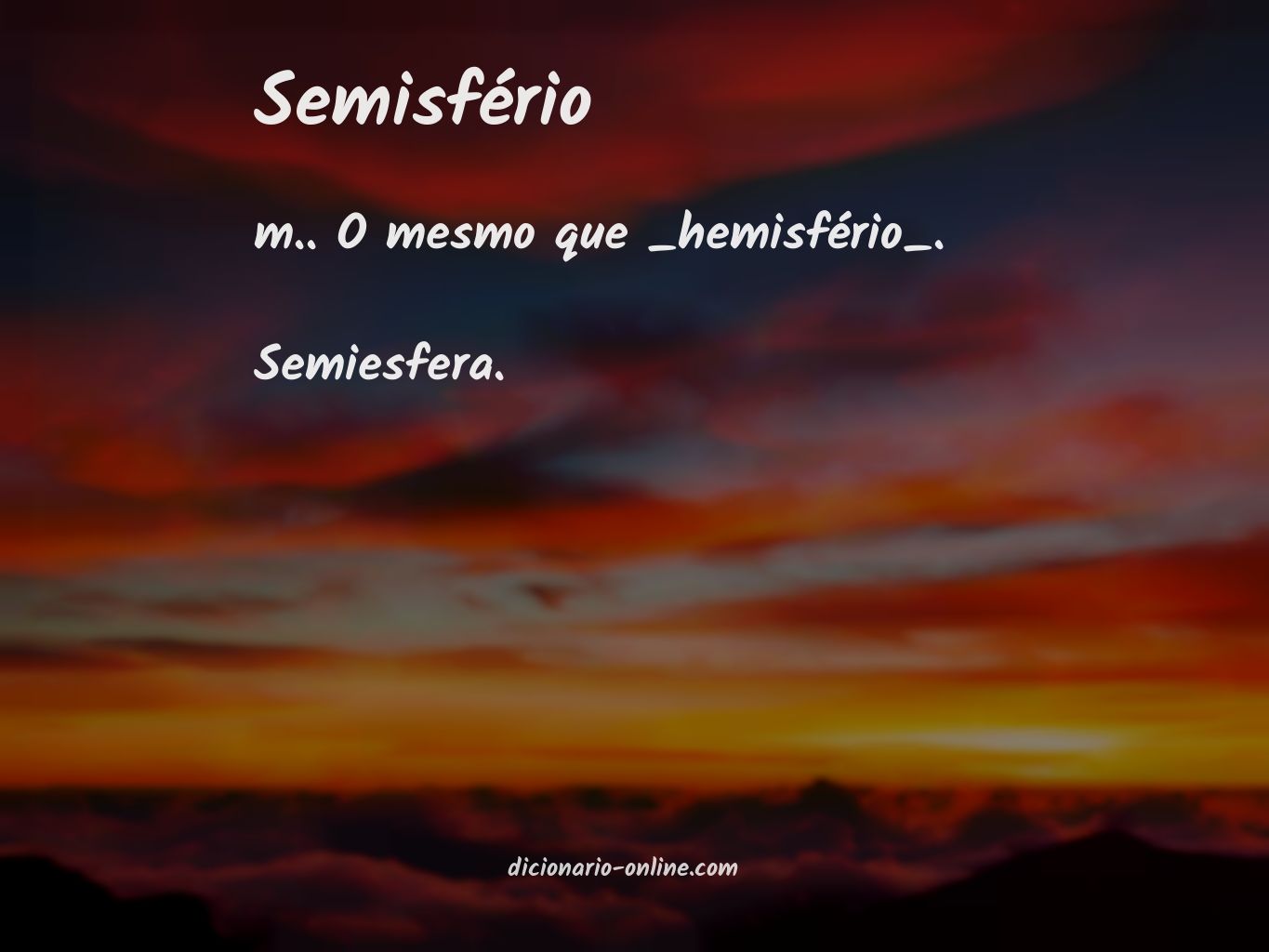 Significado de semisfério