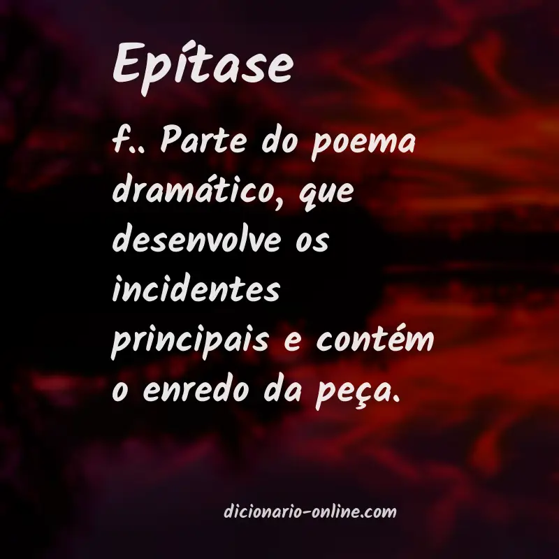 Significado de epítase