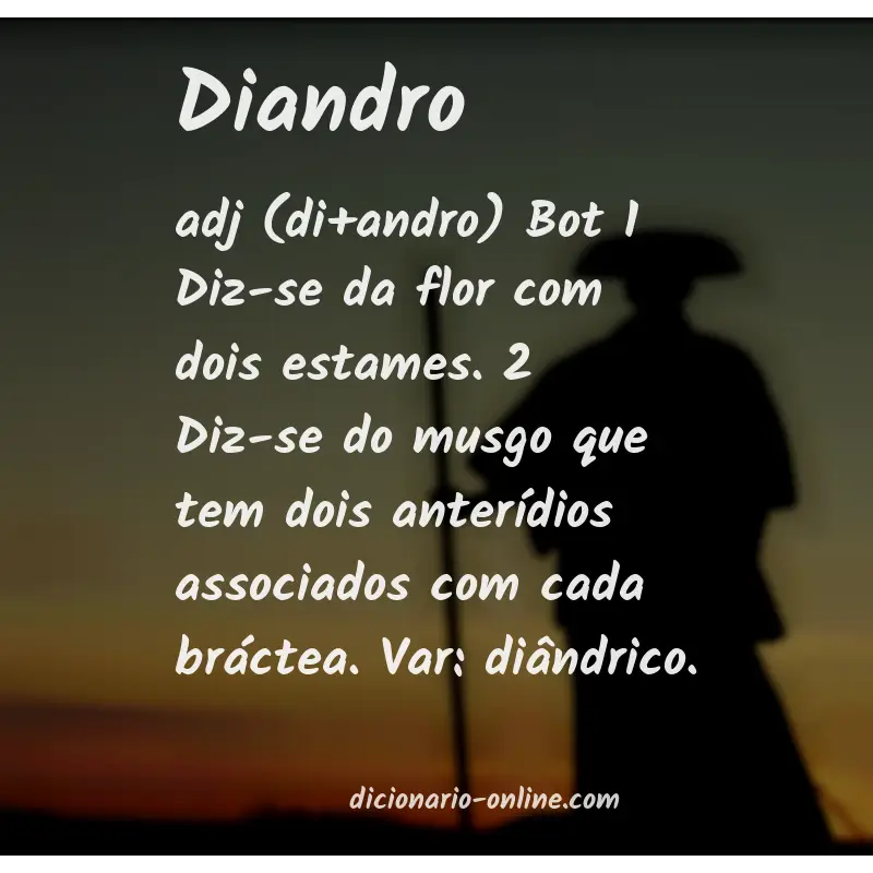 Significado de diandro