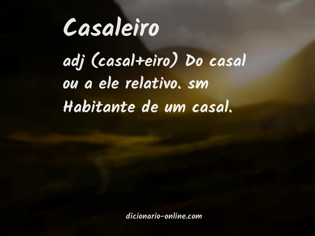 Significado de casaleiro