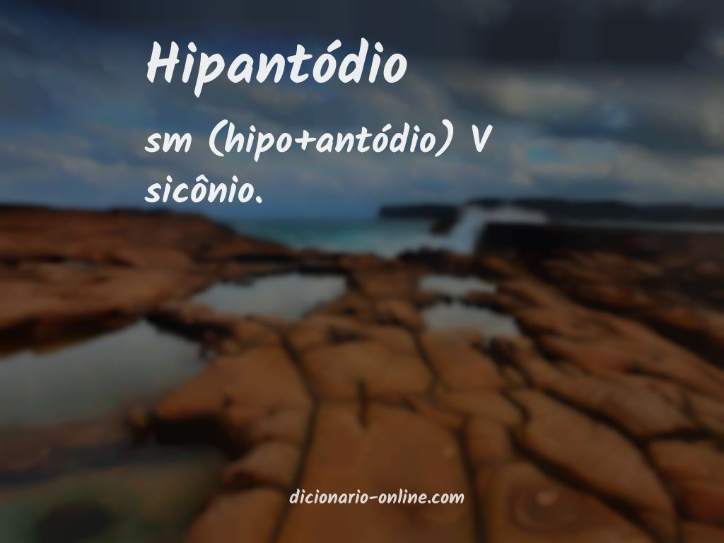 Significado de hipantódio