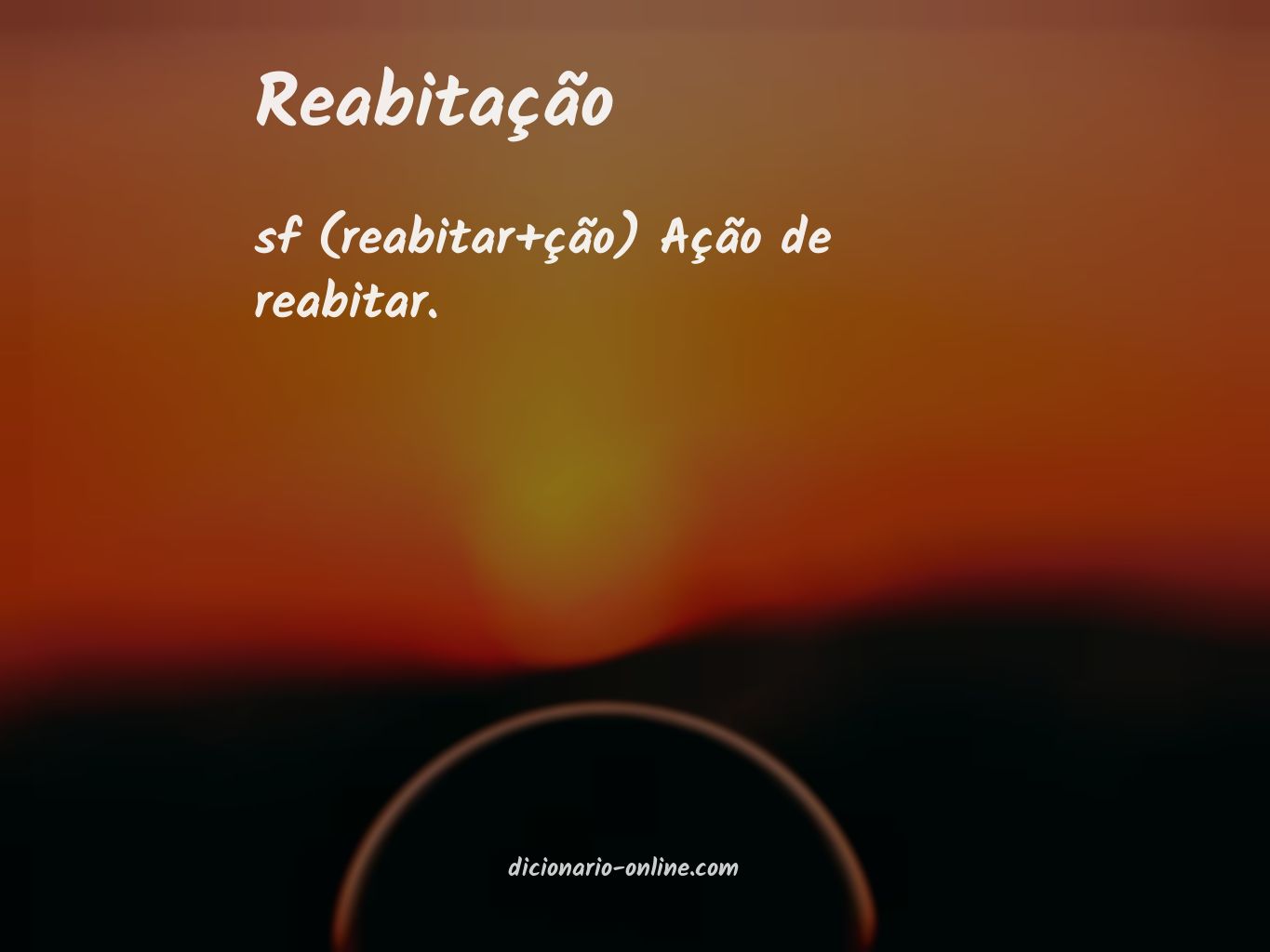 Significado de reabitação