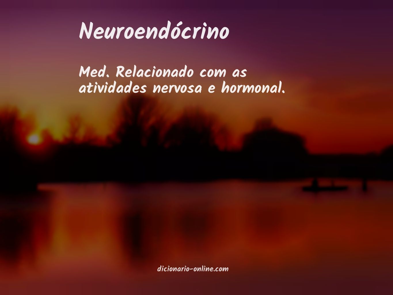 Significado de neuroendócrino