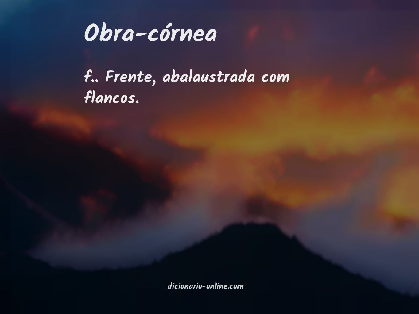 Significado de obra-córnea