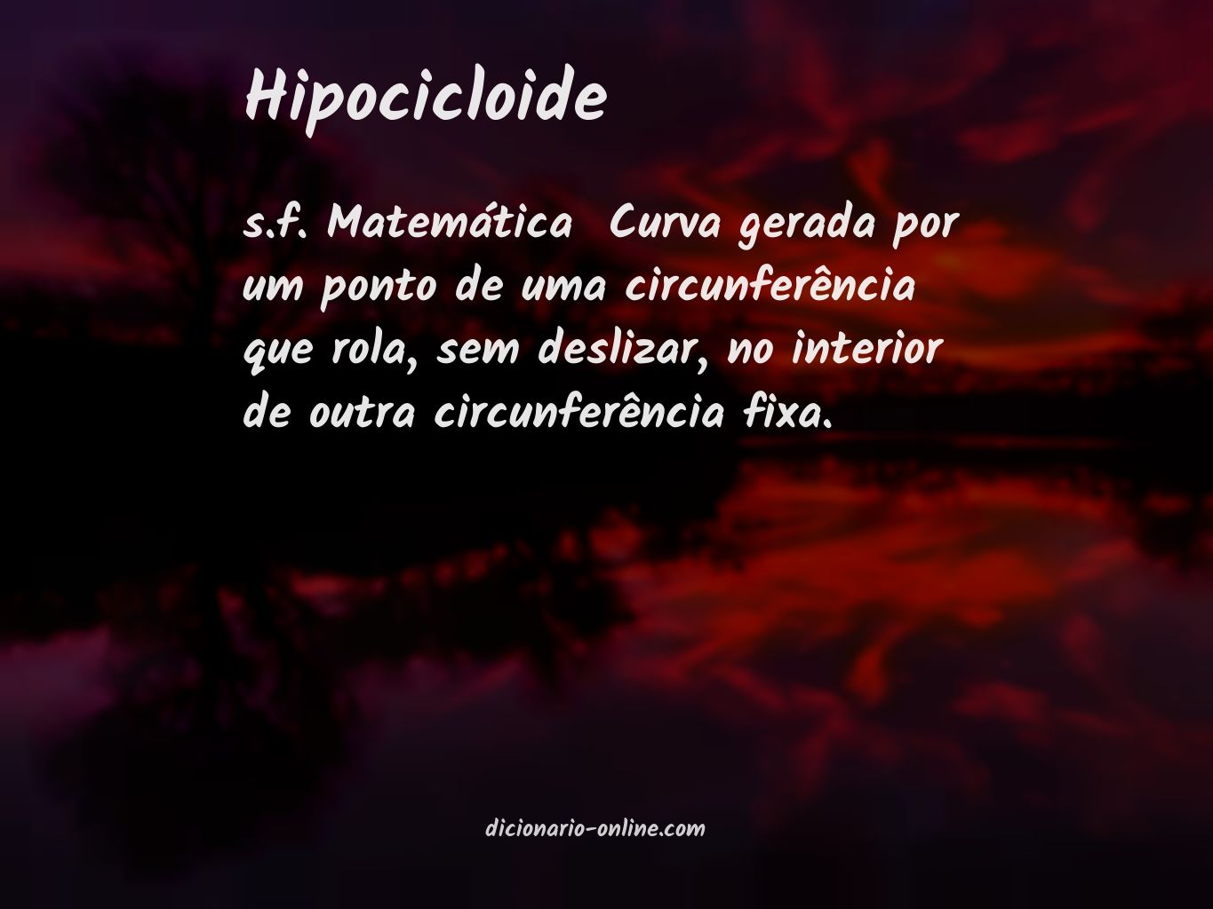 Significado de hipocicloide