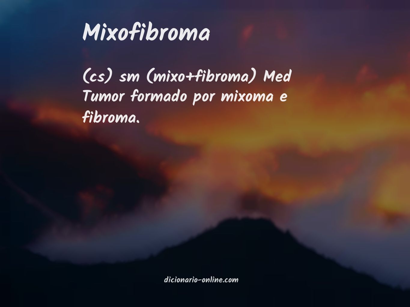 Significado de mixofibroma