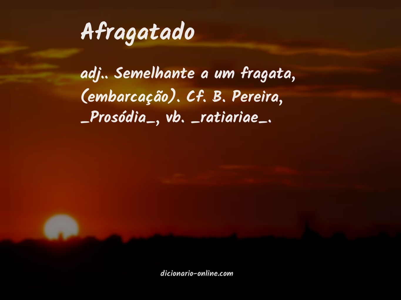 Significado de afragatado