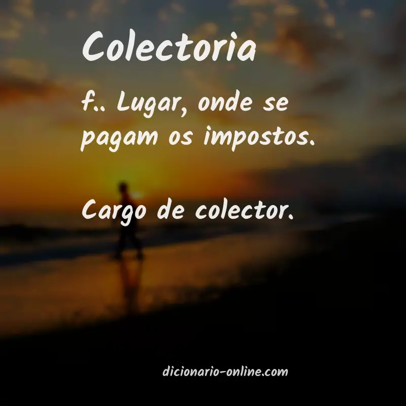 Significado de colectoria