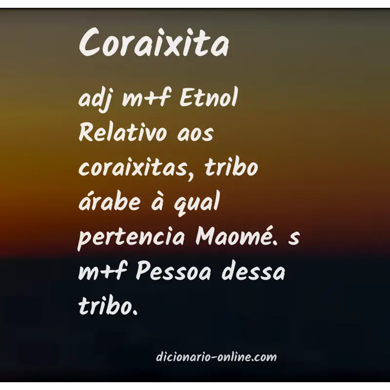 Significado de coraixita