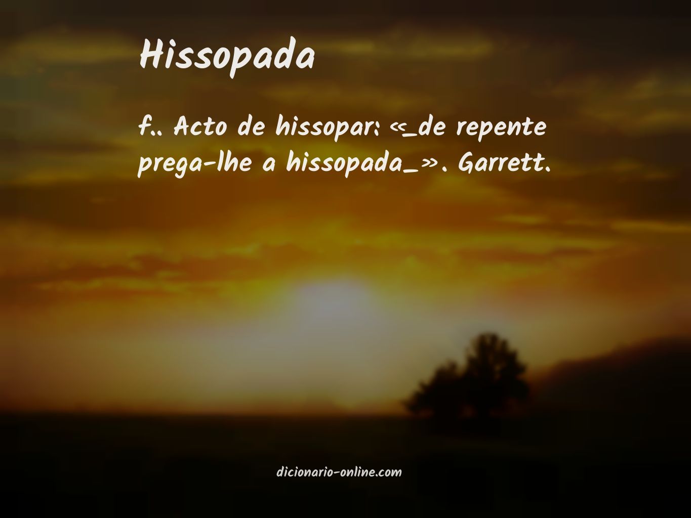 Significado de hissopada