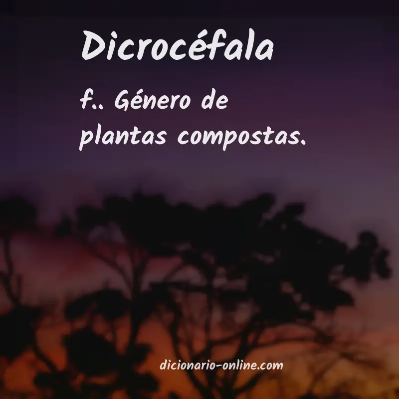 Significado de dicrocéfala