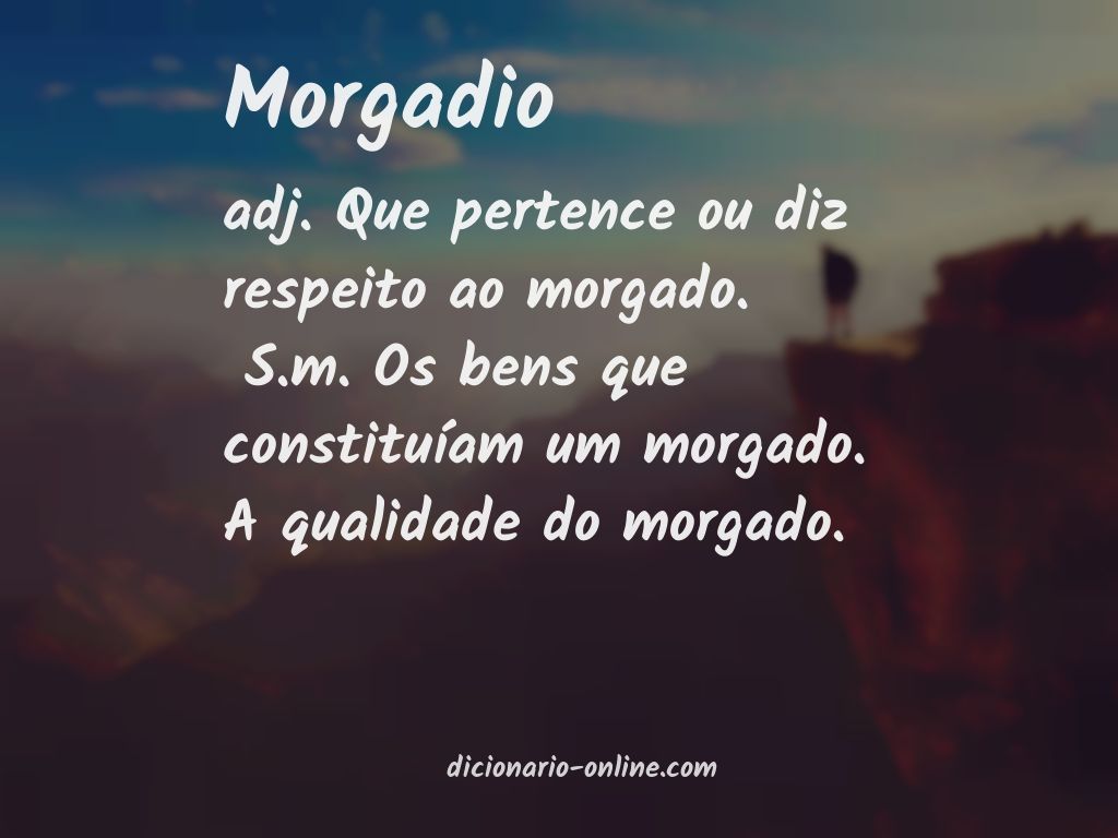 Significado de morgadio