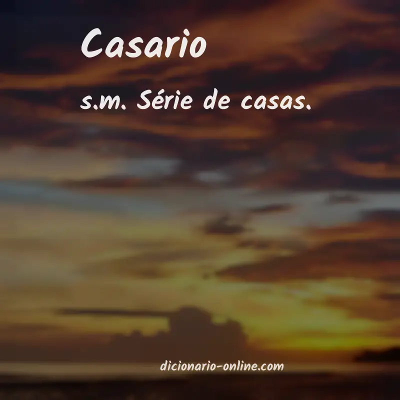 Significado de casario