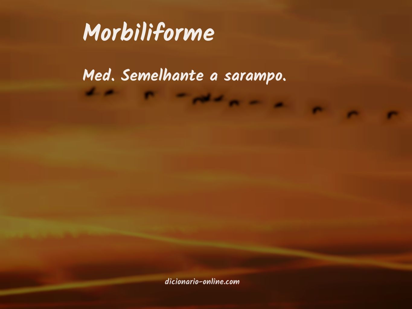 Significado de morbiliforme